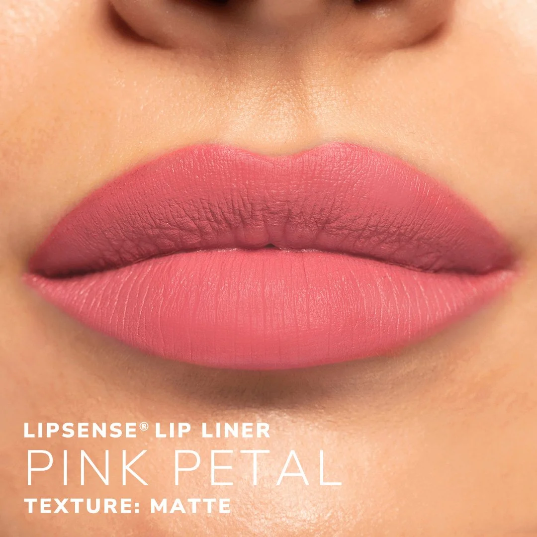 Pink Petal LipSense Lip Liner: Long-Lasting Medium Rose Pink Matte